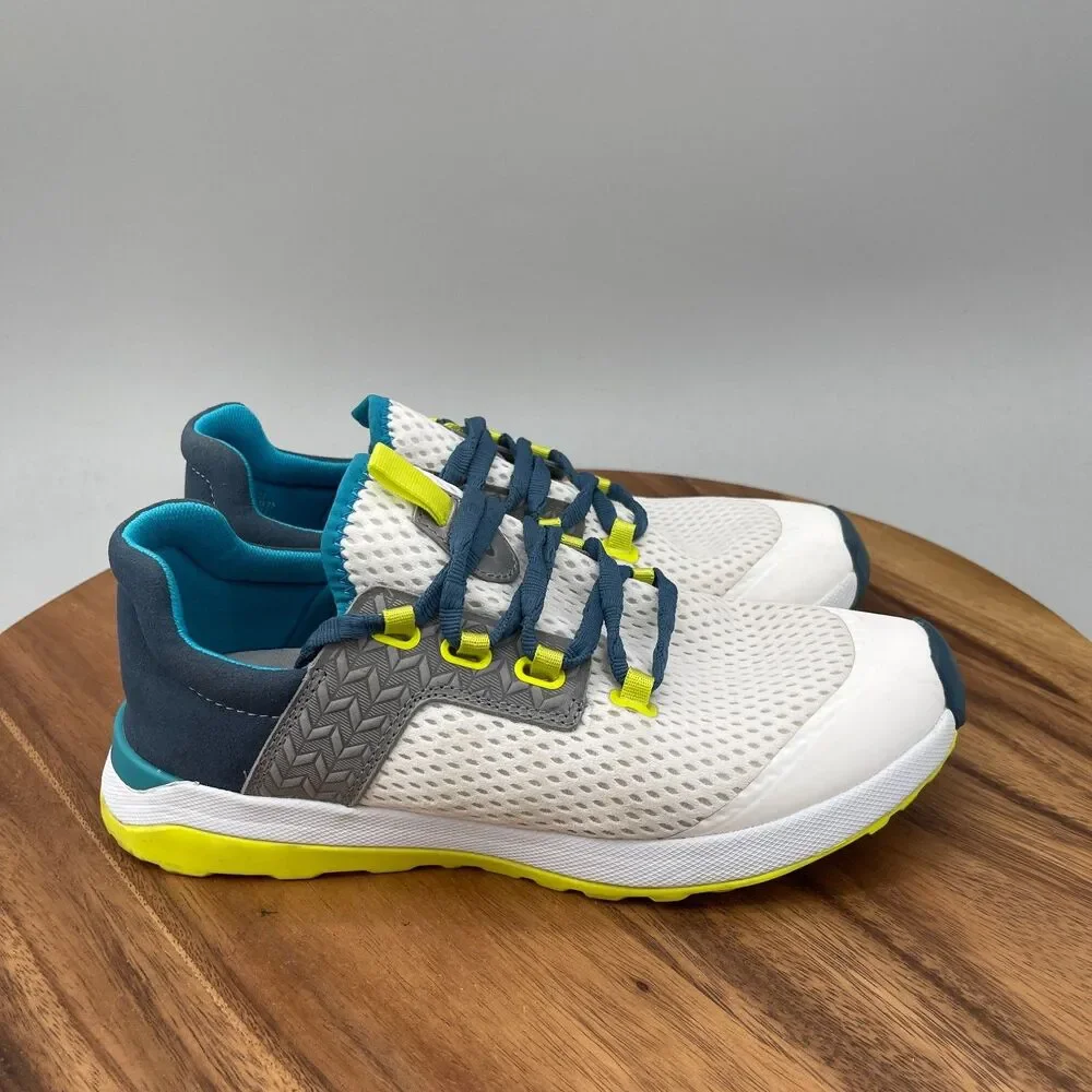 Olukai Wailuku Shoes Womens Size 8 White Lagoon Running Comfort Walking Sneakers